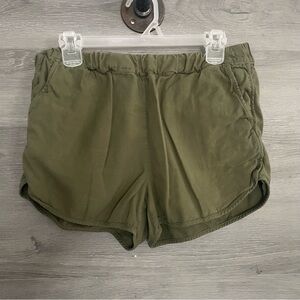 Madewell Pull On Shorts Green
